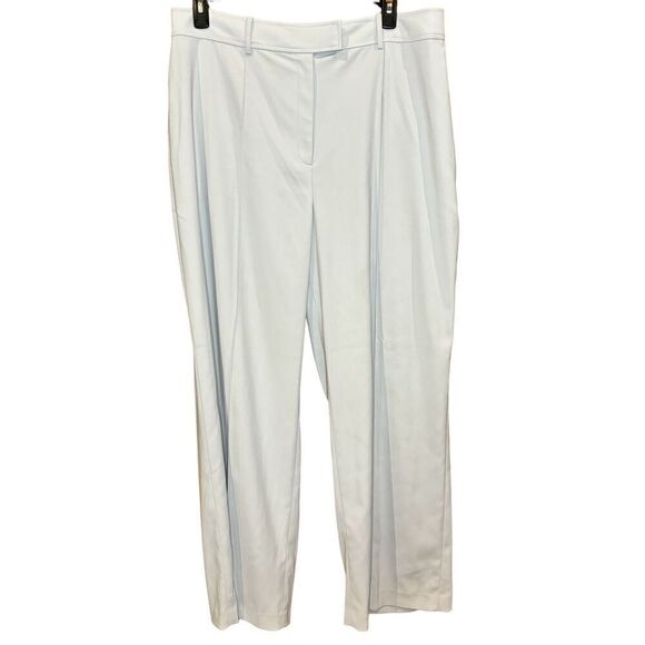 Ted Baker London Hildiat Pintuck High Waist Trousers in Baby Blue NWT Size 6/16 - Picture 3 of 7